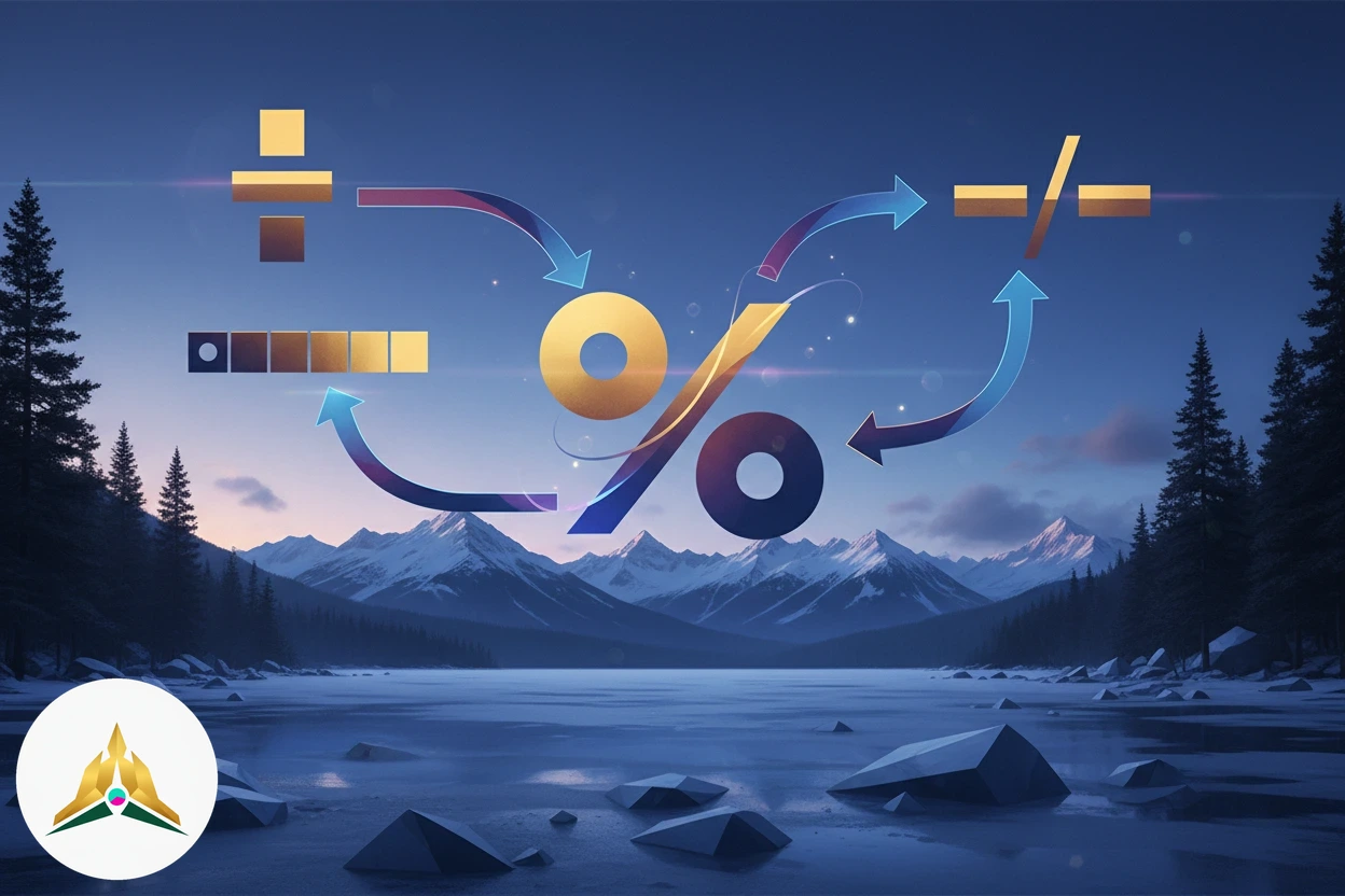 Odds format conversion display showing decimal and fractional ratios