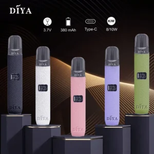 DIYA 叮啞一代皮革顯示屏主機 | 通用一代煙彈 | 兩段式功率調節|台灣正品現貨